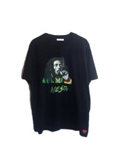 BOB MARLEY  T-shirt NESTA T shirt  Rasta Painted - QuorArtisticTshirts