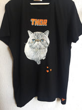 PETS Artistic T shirt Personalized Art on T-shirt Custom DOG or CAT   Tshirt Art To Wear - QuorArtisticTshirts