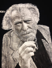 Bukowski Literary Artistic  T-shirt Painted 3D – ‘Walk Through the Fire’ Quote - QuorArtisticTshirts