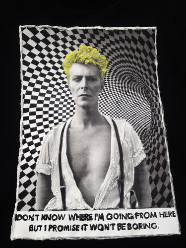 DAVID BOWIE Tribute T-shirt  - David Bowie Graphic Painted Tshirt - QuorArtisticTshirts