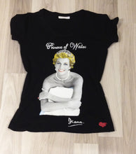 LADY DIANA Artistic T shirt  Princess of Wales Lady Di Tshirt  Painted - QuorArtisticTshirts