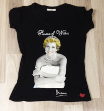 LADY DIANA Artistic T shirt  Princess of Wales Lady Di Tshirt  Painted - QuorArtisticTshirts