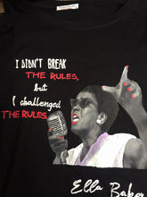 ELLA JOSEPHINE BAKER  Artistic T-shirt - Iconic FEMINIST Women Tshirt- WOMEN RIGHTS  Painted T-shirt - Art to wear - QuorArtisticTshirts