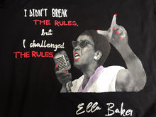 ELLA JOSEPHINE BAKER  Artistic T-shirt - Iconic FEMINIST Women Tshirt- WOMEN RIGHTS  Painted T-shirt - Art to wear - QuorArtisticTshirts