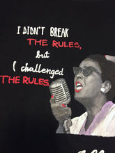 ELLA JOSEPHINE BAKER  Artistic T-shirt - Iconic FEMINIST Women Tshirt- WOMEN RIGHTS  Painted T-shirt - Art to wear - QuorArtisticTshirts