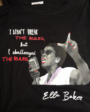 ELLA JOSEPHINE BAKER  Artistic T-shirt - Iconic FEMINIST Women Tshirt- WOMEN RIGHTS  Painted T-shirt - Art to wear - QuorArtisticTshirts