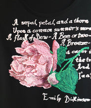 Emily Dickinson Poetry - A Sepal, Petal and a Thorn T-shirt Literary Painted - QuorArtisticTshirts