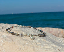 Labradorite Beaded Bracelet-  Dainty Bracelet - Positive vibes Bracelet - Earthy Energy Subtle Elegance jewel - QuorArtisticTshirts