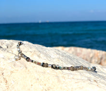 Labradorite Beaded Bracelet-  Dainty Bracelet - Positive vibes Bracelet - Earthy Energy Subtle Elegance jewel - QuorArtisticTshirts