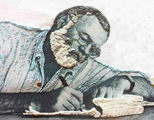 Ernest Hemingway T-shirt  Artistic Painted Papa Hemingway T shirt - QuorArtisticTshirts