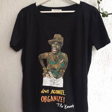FLORYNCE FLO KENNEDY Artistic T-shirt - Iconic FEMINIST Women Tshirt- WOMEN RIGHTS  Painted T-shirt - Art to wear - QuorArtisticTshirts