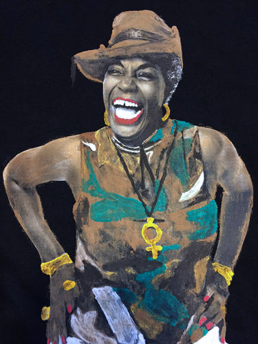FLORYNCE FLO KENNEDY Artistic T-shirt - Iconic FEMINIST Women Tshirt- WOMEN RIGHTS  Painted T-shirt - Art to wear - QuorArtisticTshirts