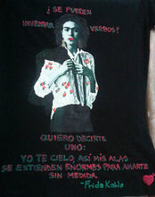 Frida Kahlo interprets Patti Smith T shirt PAINTED 3D Frida Portrait T-shirt - QuorArtisticTshirts