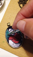Frida Kahlo artistic Necklace Painted Handmade  Jewel Frida Kahlo inspired - QuorArtisticTshirts