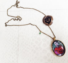 Frida Kahlo artistic Necklace Painted Handmade  Jewel Frida Kahlo inspired - QuorArtisticTshirts