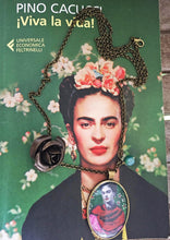 Frida Kahlo artistic Necklace Painted Handmade  Jewel Frida Kahlo inspired - QuorArtisticTshirts