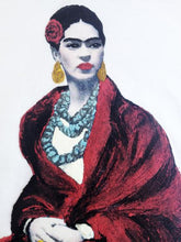 Frida Kahlo  T-shirt Frida Red Shawl Tshirt Artistic - QuorArtisticTshirts