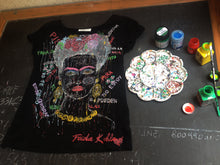 Frida Kahlo inspired Art  T shirt Painted 3d - QuorArtisticTshirts