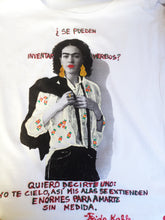 Frida Kahlo interprets Patti Smith T shirt PAINTED 3D Frida Portrait T-shirt - QuorArtisticTshirts