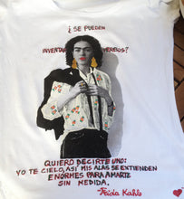Frida Kahlo interprets Patti Smith T shirt PAINTED 3D Frida Portrait T-shirt - QuorArtisticTshirts