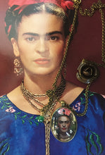 Frida Kahlo Jewel Necklace Bronzed Painting  Pendant jewelry  Glass Cabochon - QuorArtisticTshirts