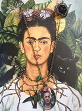 Frida Kahlo Portrait Necklace Bronzed Painting Jewel Pendant jewelry  Glass Cabochon - QuorArtisticTshirts