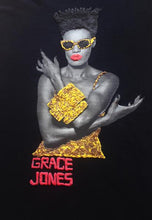 Painted Grace Jones 3D Art T-shirt – Iconic Glamour & Fierce Style - QuorArtisticTshirts