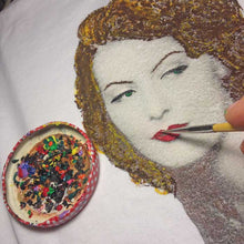 GRETA GARBO T-shirt The Divine Painted Timeless beauty Retro T shirt - QuorArtisticTshirts