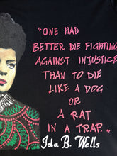 IDA B. WELLS-BARNETT  Artistic T-shirt - Iconic FEMINIST Women Tshirt- WOMEN RIGHTS  Painted T-shirt - Art to wear - QuorArtisticTshirts