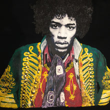 Jimi Hendrix T-shirt  Painted 3d  Afroamerican rock - QuorArtisticTshirts