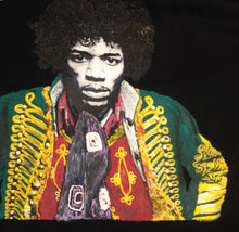 Jimi Hendrix T-shirt  Painted 3d  Afroamerican rock - QuorArtisticTshirts