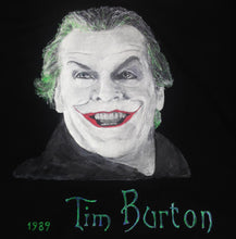 JACK NICHOLSON as JOKER Artistic T-shirt Painted ART TO WEAR - QuorArtisticTshirts