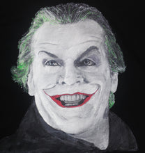 JACK NICHOLSON as JOKER Artistic T-shirt Painted ART TO WEAR - QuorArtisticTshirts