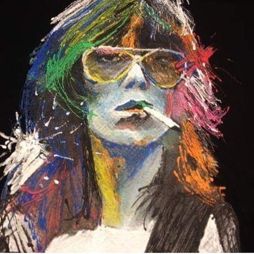 Keith Richards Young T shirt PAINTED 3D - QuorArtisticTshirts