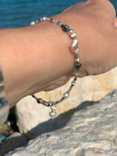 Labradorite Beaded Bracelet-  Dainty Bracelet - Positive vibes Bracelet - Earthy Energy Subtle Elegance jewel - QuorArtisticTshirts