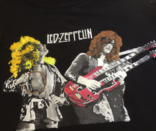 LED ZEPPELIN  T-shirt JIMMY PAGE ROBERT PLANT Artistic Painted  Rock Tshirt - QuorArtisticTshirts