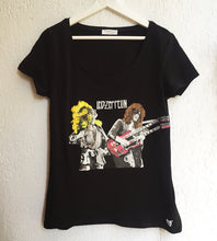 LED ZEPPELIN  T-shirt JIMMY PAGE ROBERT PLANT Artistic Painted  Rock Tshirt - QuorArtisticTshirts