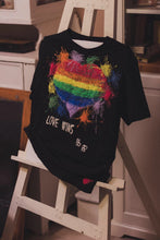 Love Wins Painted T-shirt – LGBTQ+ Pride Statement - Marriage Equality Tribute - QuorArtisticTshirts