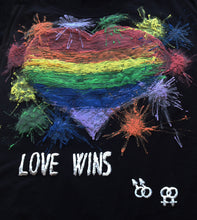 Love Wins Painted T-shirt – LGBTQ+ Pride Statement - Marriage Equality Tribute - QuorArtisticTshirts