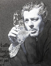 Marcello Mastroianni T-shirt  Painted  Retro - QuorArtisticTshirts