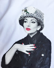 Maria Callas Artistic T-shirt  Painted ART TO WEAR - QuorArtisticTshirts