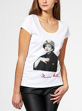 Maria Callas Artistic T-shirt  Painted ART TO WEAR - QuorArtisticTshirts