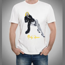Marilyn Monroe T-shirt  with Black Boa Sexy Painted 3d ART TO WEAR - QuorArtisticTshirts