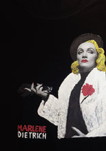 Marlene Dietrich T-shirt Painted 3d ART TO WEAR - QuorArtisticTshirts