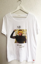 Unique Mary J. Blige t-shirt with raised texture painting – custom art to wear