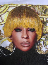 Mary J. Blige Painted 3D  T-shirt • Soul Diva Shirt • Hand-Painted Artistic T-shirt • Art to Wear - QuorArtisticTshirts