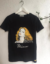Hand-painted Mina artistic t-shirt – unique wearable portrait by Quortshirts