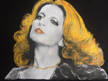 Vibrant colors and brush strokes in Mina t-shirt artwork