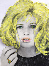 Artistic Monica Vitti Shirt – Painted in Relief, Iconic Style - QuorArtisticTshirts
