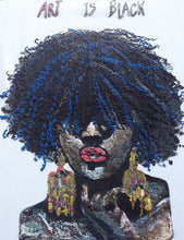 BLACK IS ART Tshirt Black natural kinky Hair  QUEEN T-shirt - QuorArtisticTshirts